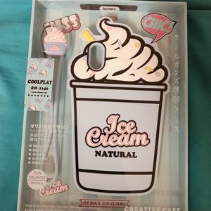 Super cute Iphone X case with wrist strap